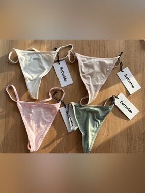 Betterme essential string Thong Set — Blush Pink, Cream, Sage, Light Pink
